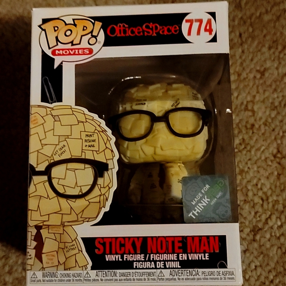 Sticky note man-OfficeSpace